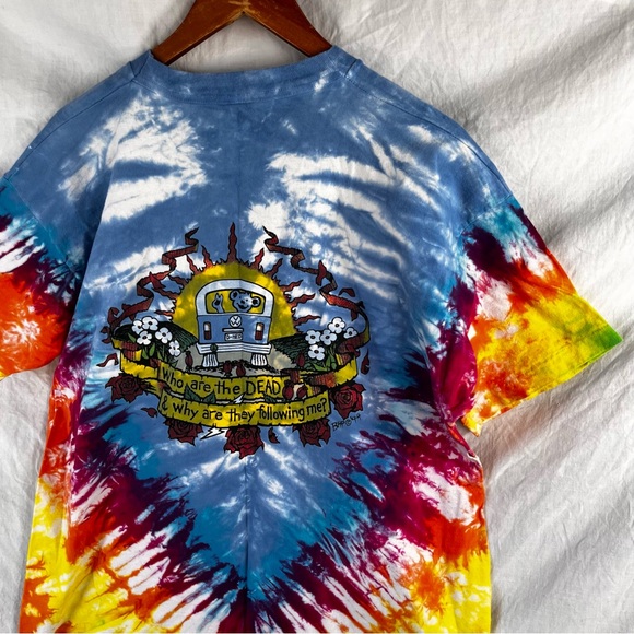 Grateful Dead Vintage 1994 Single Stitch Summer Tour Tie Dye T Shirt XL Adult - Picture 11 of 16